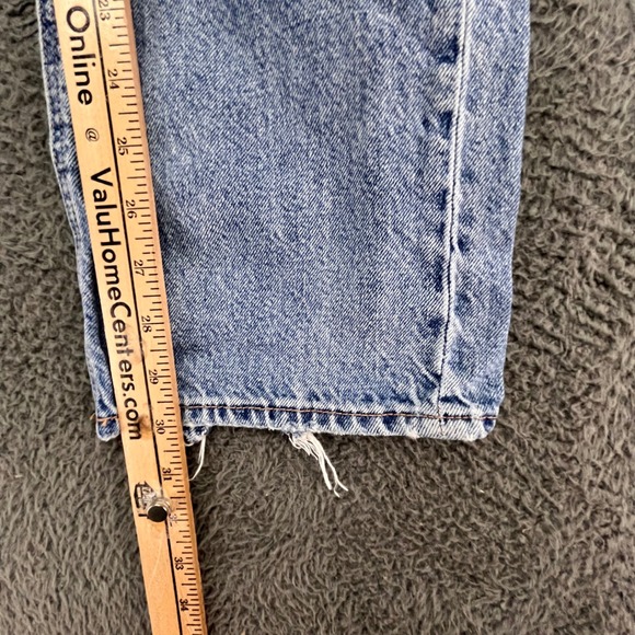 American Eagle Low Rise 90s Bootcut Jeans Light Wash Distressed Size 0 - Picture 8 of 11